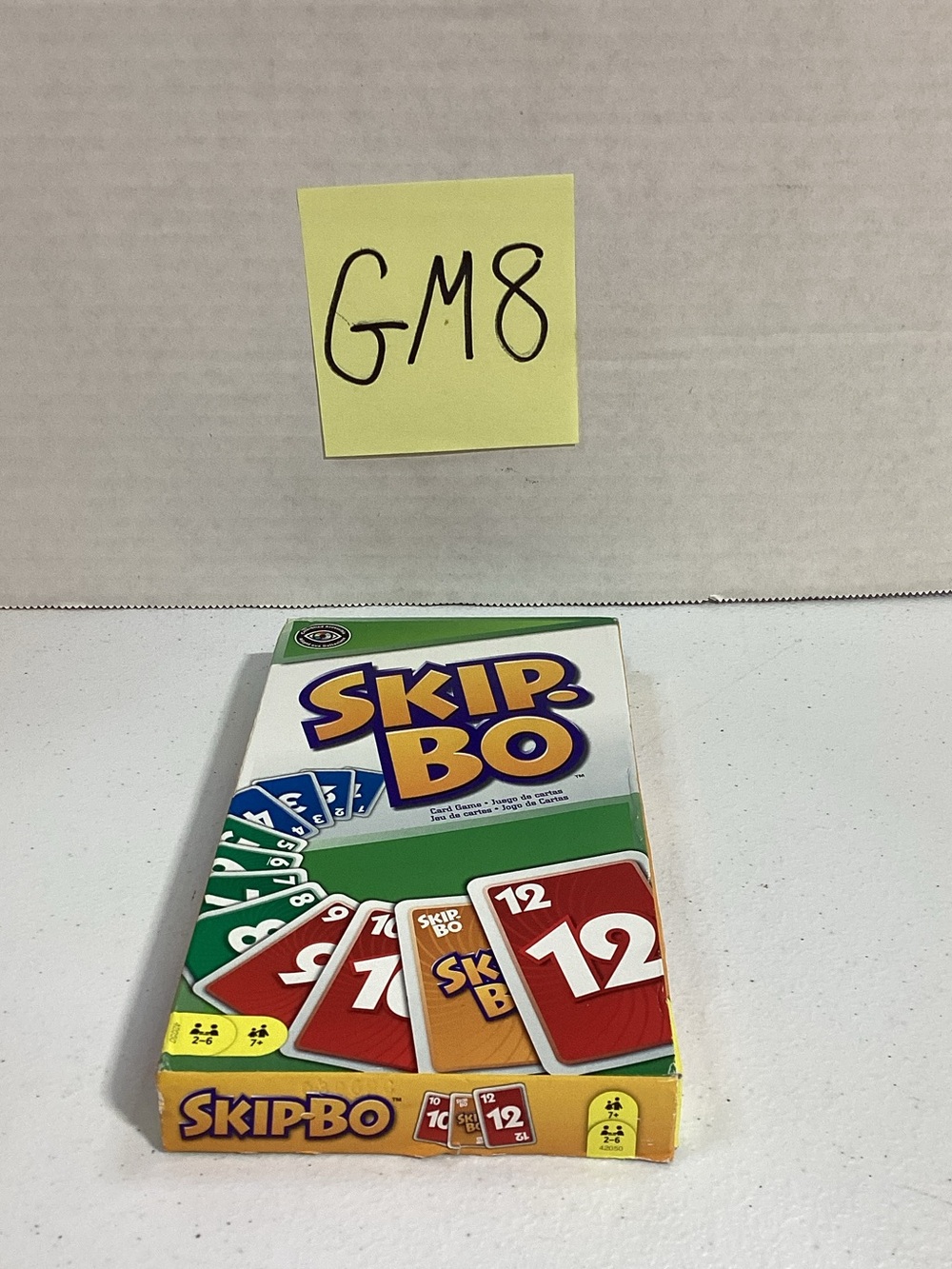 Mattel Skip-Bo Card Game Box - Yellow, Red, Green, Blue